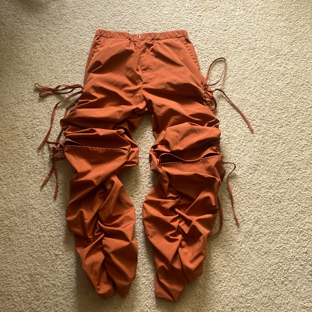 Drawstring Parachute Pants